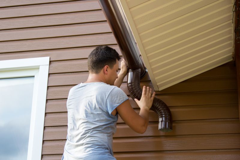 Porch Downspout Installation